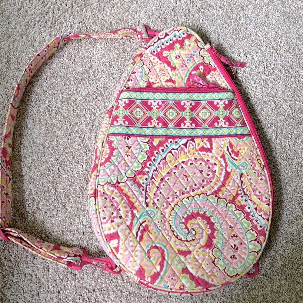 Vera Bradley Capri Melon tennis bag with sling
